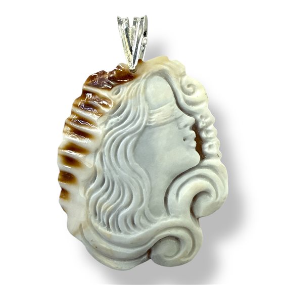 Pendente Mandile 1922 Donna Cammei  in Argento Conchiglia 2MCICM172 - 2MCICM172